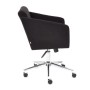 Кресло для персонала TetChair Milan черный флок - 2
