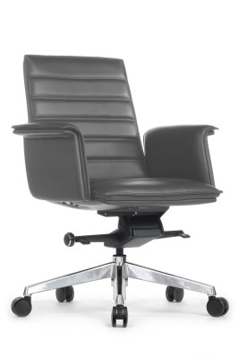 Кресло для персонала Riva Design Rubens-M В1819-2 серая кожа